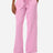 American Apparel Women's French Terry Wide Leg Pants - American Apparel FTP00 Powder Pink S