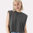 American Apparel Women's Garment - Dyed Heavyweight Muscle Tee - American Apparel 307GD Faded Black S