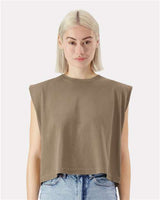 American Apparel Women's Garment - Dyed Heavyweight Muscle Tee - American Apparel 307GD Faded Brown S