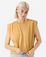American Apparel Women's Garment - Dyed Heavyweight Muscle Tee - American Apparel 307GD Faded Mustard S