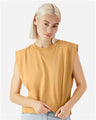 American Apparel Women's Garment - Dyed Heavyweight Muscle Tee - American Apparel 307GD Faded Mustard S