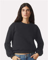 American Apparel Women's ReFlex Fleece Crewneck Sweatshirt - American Apparel RF494 Black S