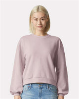 American Apparel Women's ReFlex Fleece Crewneck Sweatshirt - American Apparel RF494 Blush S