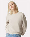 American Apparel Women's ReFlex Fleece Crewneck Sweatshirt - American Apparel RF494 Bone S