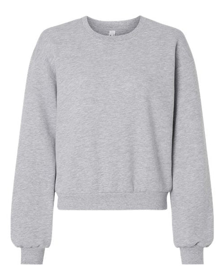 American Apparel Women's ReFlex Fleece Crewneck Sweatshirt - American Apparel RF494 Heather Grey S