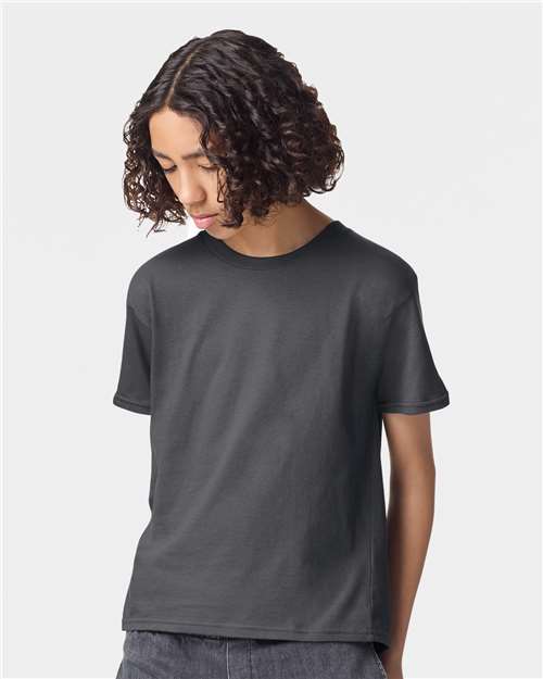 American Apparel Youth Fine Jersey Tee - American Apparel 2001Y Asphalt XS