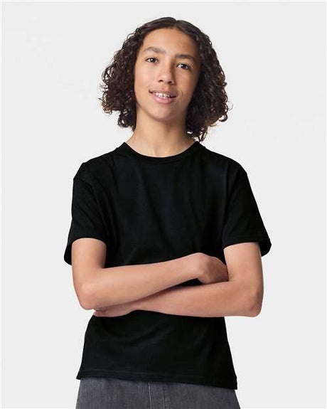 American Apparel Youth Fine Jersey Tee - American Apparel 2001Y Black XS