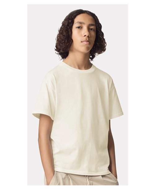 American Apparel Youth Fine Jersey Tee - American Apparel 2001Y Cream XS