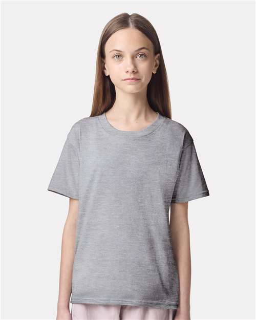American Apparel Youth Fine Jersey Tee - American Apparel 2001Y Heather Grey XS