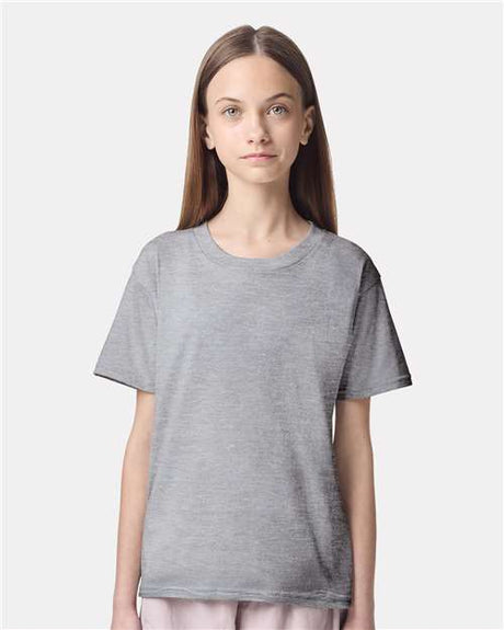 American Apparel Youth Fine Jersey Tee - American Apparel 2001Y Heather Grey XS