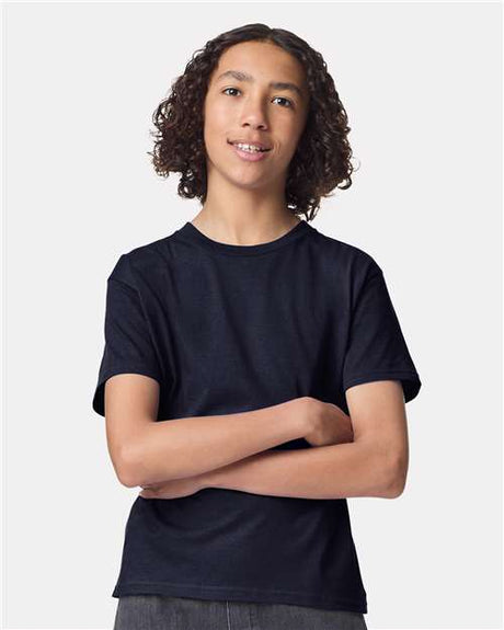 American Apparel Youth Fine Jersey Tee - American Apparel 2001Y Navy XS