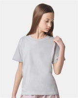 American Apparel Youth Fine Jersey Tee - American Apparel 2001Y New Silver XS