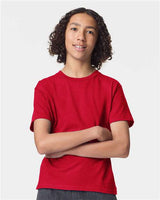 American Apparel Youth Fine Jersey Tee - American Apparel 2001Y Red XS
