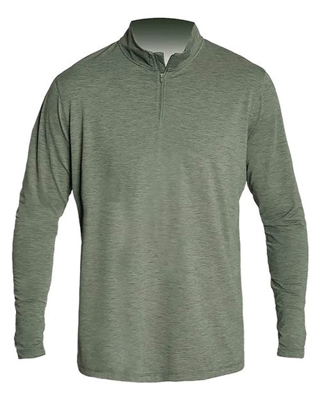 ANETIK Men's Low Pro Quarter - Zip Pullover - ANETIK MVQTRL9 Alloy Heathered S Training Aids