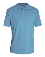 ANETIK Men's Low Pro Tech Polo - ANETIK MPLPRS0 Bahama Heathered S Men's Performance Polos