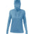 ANETIK Women's Breeze Tech Hooded Long Sleeve T-Shirt - ANETIK WSBRZH0 Bahama Heathered XS Women's Performance Hooded Long Sleeve