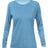 ANETIK Women's Breeze Tech Long Sleeve T-Shirt - ANETIK WSBRZL0 Bahama Heathered XS Women's Performance Long Sleeve