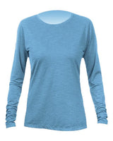 ANETIK Women's Breeze Tech Long Sleeve T-Shirt - ANETIK WSBRZL0 Bahama Heathered XS Women's Performance Long Sleeve