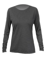 ANETIK Women's Breeze Tech Long Sleeve T-Shirt - ANETIK WSBRZL0 Charcoal Heathered XS Women's Performance Long Sleeve