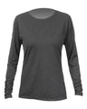 ANETIK Women's Breeze Tech Long Sleeve T-Shirt - ANETIK WSBRZL0 Charcoal Heathered XS Women's Performance Long Sleeve