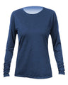 ANETIK Women's Breeze Tech Long Sleeve T-Shirt - ANETIK WSBRZL0 Navy Heathered XS Women's Performance Long Sleeve