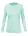 ANETIK Women's Breeze Tech Long Sleeve T-Shirt - ANETIK WSBRZL0 Seafoam Heathered XS Women's Performance Long Sleeve