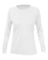 ANETIK Women's Breeze Tech Long Sleeve T-Shirt - ANETIK WSBRZL0 White Heathered XS Women's Performance Long Sleeve