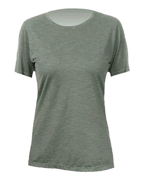 ANETIK Women's Breeze Tech T-Shirt - ANETIK WSBRZS0 Dark Olive Heathered XS Women's Performance T-Shirts