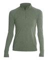 ANETIK Women's Flight Tech Quarter - Zip Pullover - ANETIK WSFLTL0 Dark Olive Heathered XS Training Aids