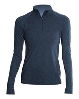 ANETIK Women's Flight Tech Quarter - Zip Pullover - ANETIK WSFLTL0 Midnight Heathered XS Training Aids