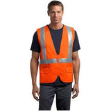 ANSI 107 Class 2 Mesh Back Safety Vest Safety Orange X - Large