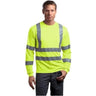 ANSI 107 Class 3 Long Sleeve Snag - Resistant Reflective T-Shirt Safety Yellow/ Reflective X - Small Short Sleeve T-Shirts