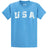 Joe's USA Vintage USA Logo Tee - Aquatic Blue Joe's USA Aquatic Blue Small