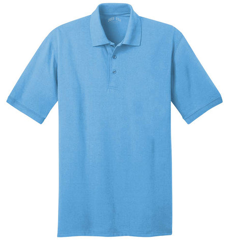 Men's Tall 5.5-Ounce Jersey Knit Polo Polos/Knits Joe's USA Aquatic Blue Large Tall