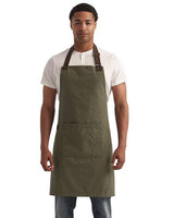 Artisan Collection by Reprime Annex Oxford Bib Apron - Artisan Collection by Reprime RP144 Moss One Size Aprons