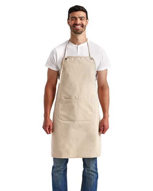 Artisan Collection by Reprime Artisan's Choice Double Pocket Canvas Apron - Artisan Collection by Reprime RP181 Black One Size Aprons