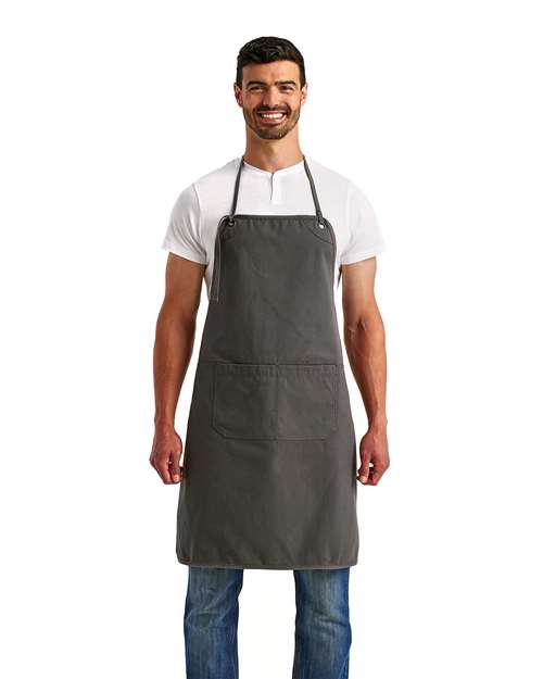 Artisan Collection by Reprime Artisan's Choice Double Pocket Canvas Apron - Artisan Collection by Reprime RP181 Dark Grey One Size Aprons