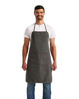 Artisan Collection by Reprime Artisan's Choice Double Pocket Canvas Apron - Artisan Collection by Reprime RP181 Dark Grey One Size Aprons