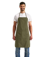 Artisan Collection by Reprime Artisan's Choice Double Pocket Canvas Apron - Artisan Collection by Reprime RP181 Olive One Size Aprons