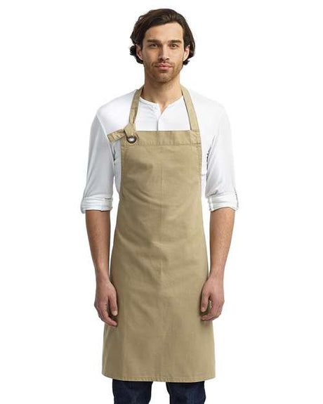 Artisan Collection by Reprime Calibre Heavy Cotton Canvas Bib Apron - Artisan Collection by Reprime RP130 Black One Size Aprons