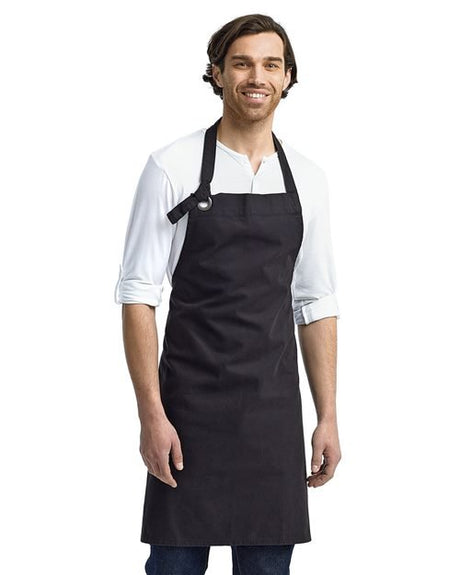 Artisan Collection by Reprime Calibre Heavy Cotton Canvas Bib Apron - Artisan Collection by Reprime RP130 Black One Size Aprons