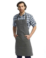 Artisan Collection by Reprime Calibre Heavy Cotton Canvas Pocket Apron - Artisan Collection by Reprime RP137 Dark Grey One Size Aprons