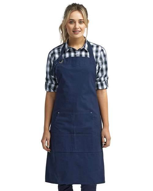 Artisan Collection by Reprime Calibre Heavy Cotton Canvas Pocket Apron - Artisan Collection by Reprime RP137 Navy One Size Aprons