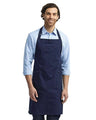 Artisan Collection by Reprime Chino Bib Apron - Artisan Collection by Reprime RP132 Navy One Size Aprons