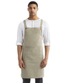 Artisan Collection by Reprime Cross Back Barista Bib Apron - Artisan Collection by Reprime RP129 Khaki One Size Aprons