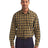 Artisan Collection by Reprime Men's Mulligan Check Cotton Shirt - Artisan Collection by Reprime RP250 Camel/ Navy S