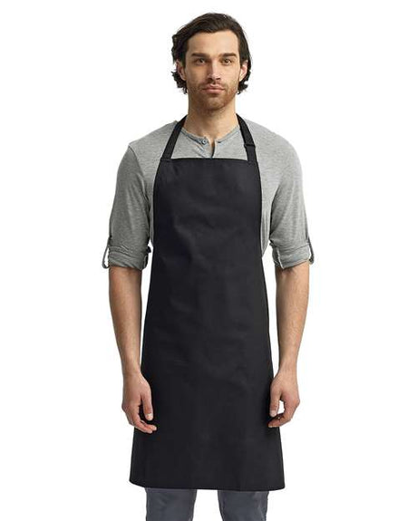 Artisan Collection by Reprime Recycled Bib Apron - Artisan Collection by Reprime RP150 Black One Size Aprons