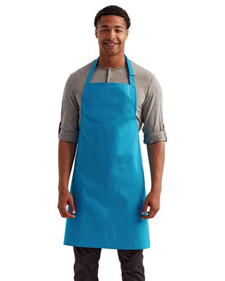 Artisan Collection by Reprime Recycled Bib Apron - Artisan Collection by Reprime RP150 Turquoise One Size Aprons