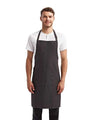 Artisan Collection by Reprime Recycled Pocket Bib Apron - Artisan Collection by Reprime RP154 Black Denim One Size Aprons