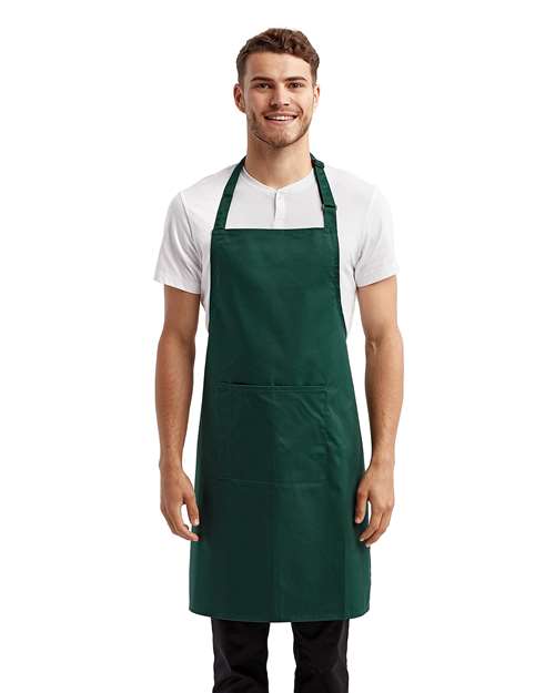 Artisan Collection by Reprime Recycled Pocket Bib Apron - Artisan Collection by Reprime RP154 Bottle One Size Aprons
